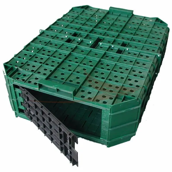 Caisse de Lâcher Plastique Verte