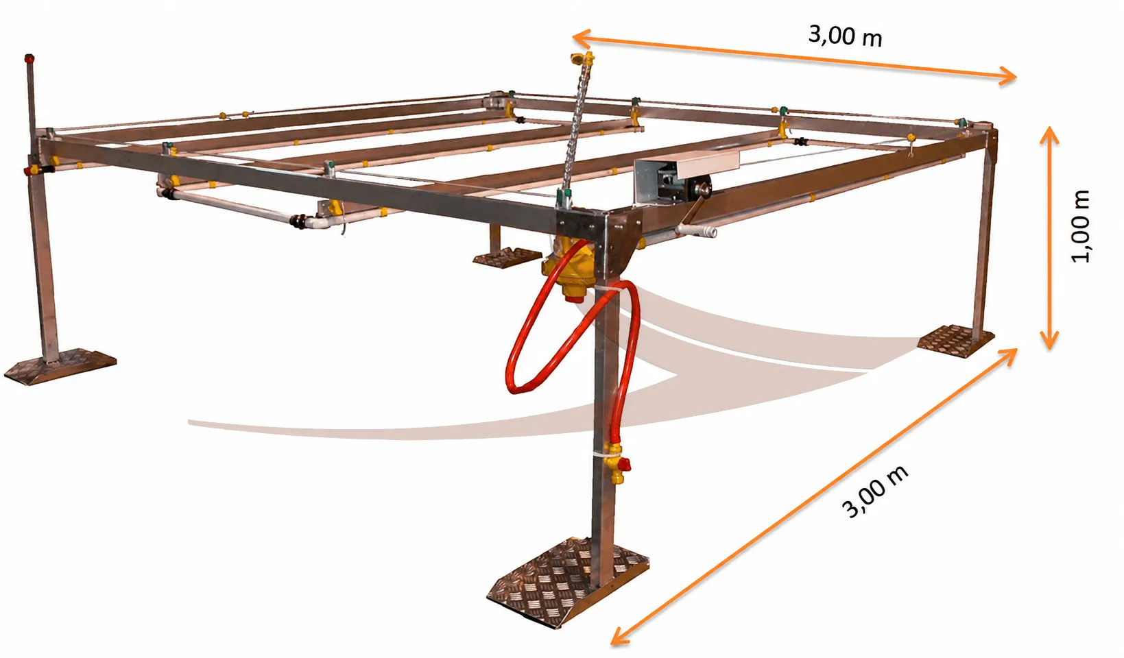 Châssis Extérieur Déplaçable – Système d’Abreuvement Complet pour Canards & Volailles