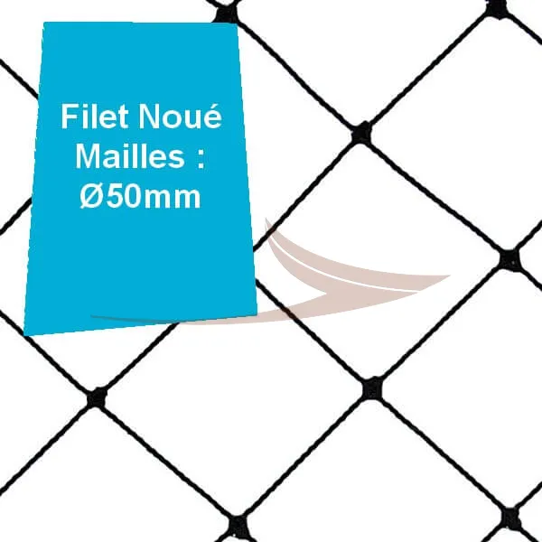 Filet noué maille 50mm