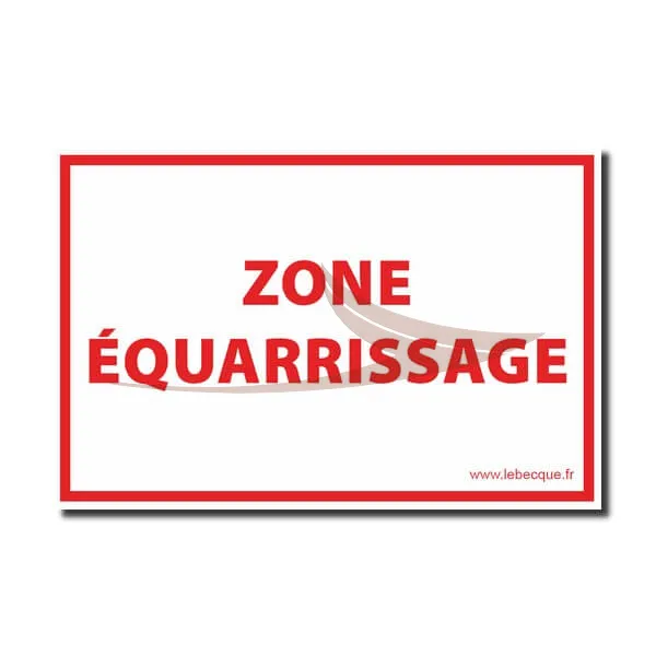 Panneau « Zone Equarrissage »