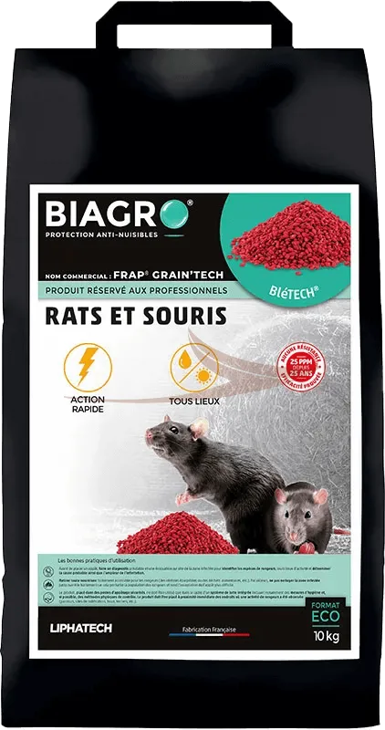 Biagro Blé Tech 10kg Difethialone