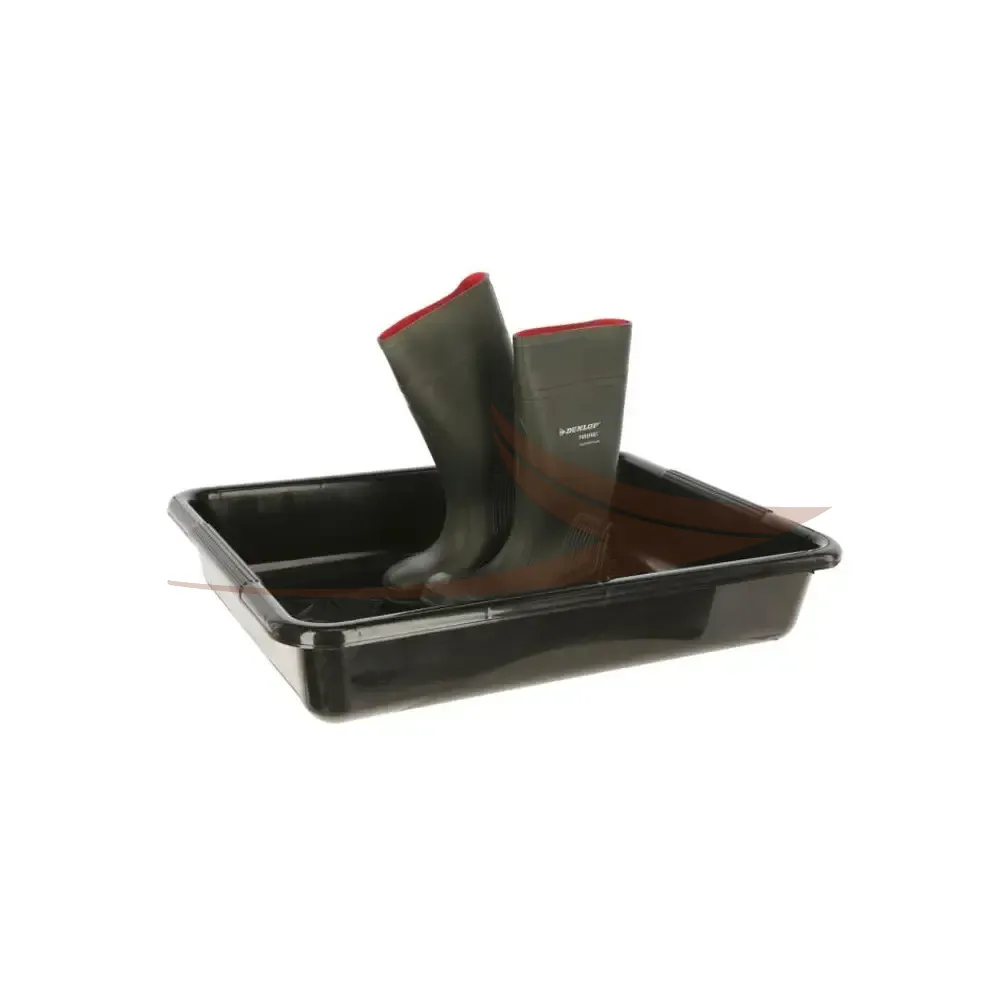 Pédiluve Plastique Noir 40 L – Bac de Désinfection Haute Résistance thumbnail